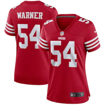 womens nike fred warner scarlet san francisco 49ers player 